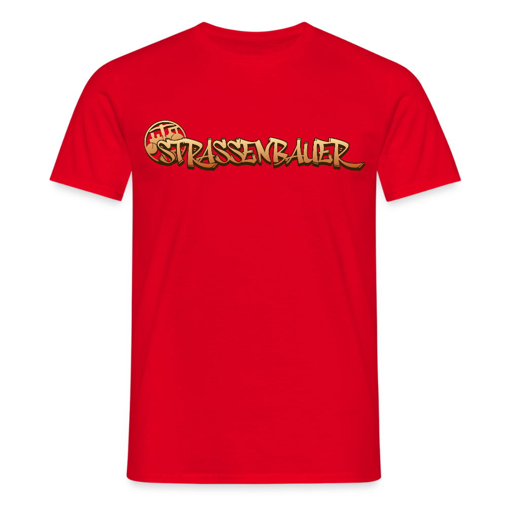 Unisex T-Shirt "Strassenbauer" Rot Männer T-Shirt