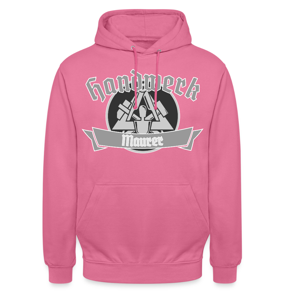 Unisex Hoodie "Maurer" Pink Unisex Hoodie