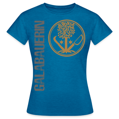 Frauen T-Shirt "GaLaBauer" Antikblaues Saphir meliert Frauen T-Shirt