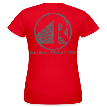 Frauen T-Shirt "Raumausstatter" Rot Frauen T-Shirt