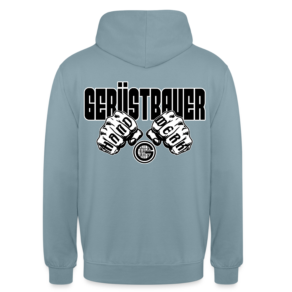 Unisex Hoodie "Gerüstbauer" - Nebelblau