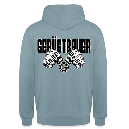 Unisex Hoodie "Gerüstbauer" - Nebelblau