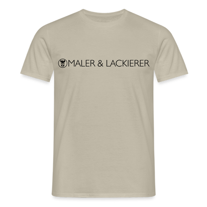Unisex T-Shirt "Maler+Lackierer" Sandbeige Männer T-Shirt