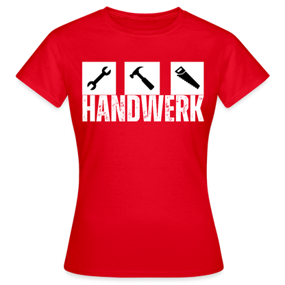 Frauen T-Shirt "Werkzeug" Rot Frauen T-Shirt