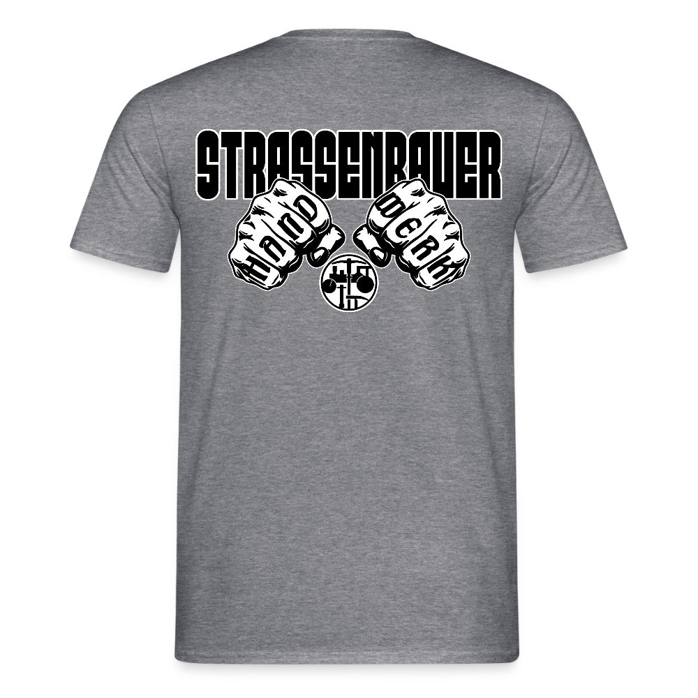 Unisex T-Shirt "Strassenbauer" Graphit meliert Männer T-Shirt