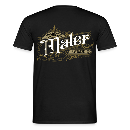 Unisex T-Shirt "Maler"-Nostalgie Schwarz Männer T-Shirt {{ color }}