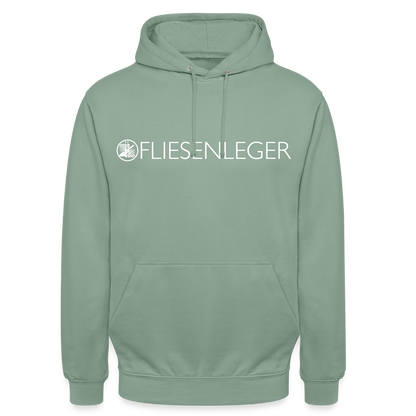 Unisex Hoodie "Fliesenleger" Graugrün Unisex Hoodie