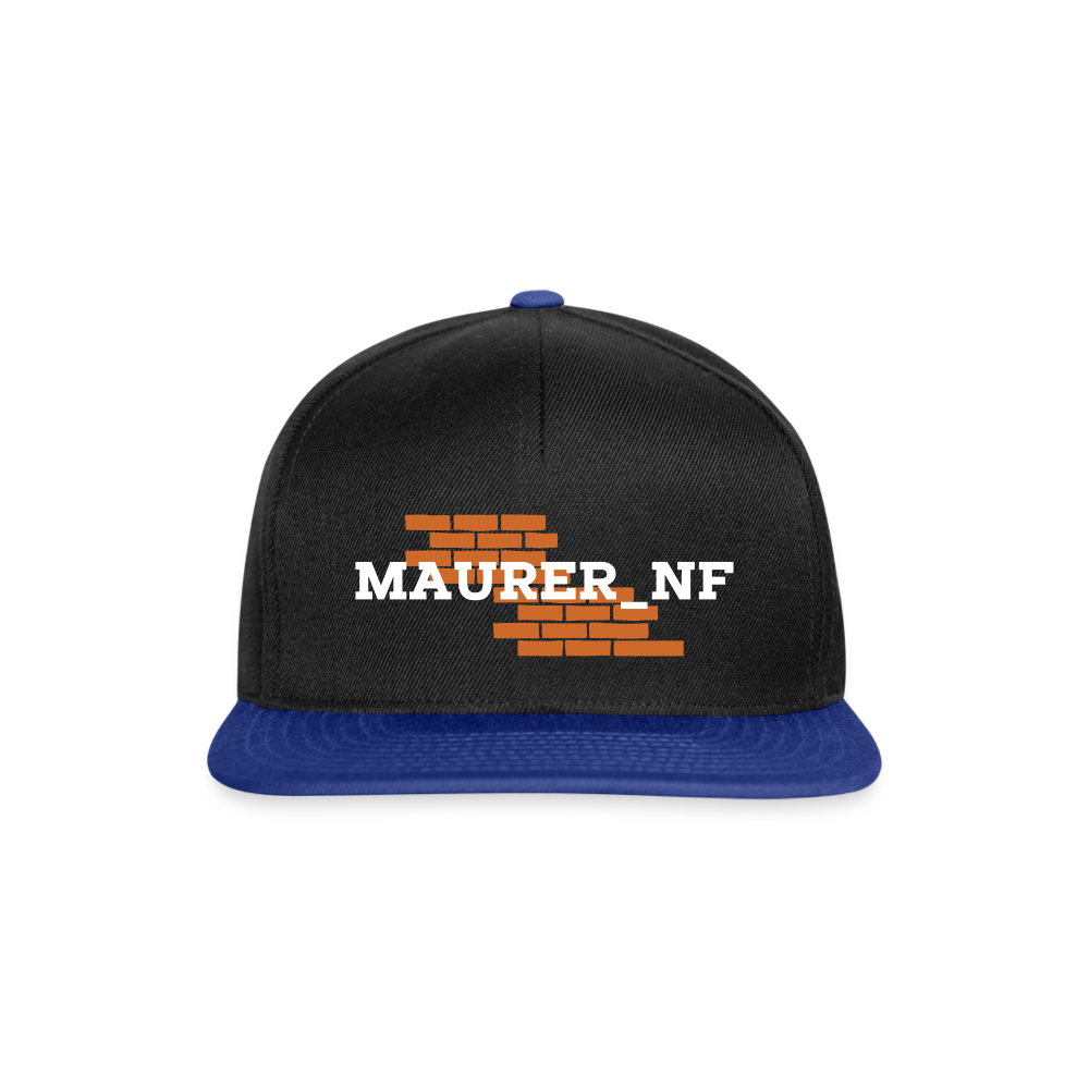 Maurer_NF Snapback Schwarz Königsblau One size Snapback Cap