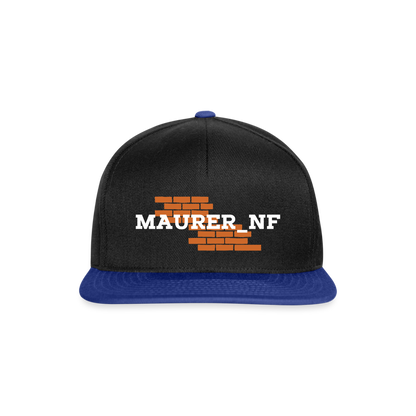 Maurer_NF Snapback Schwarz Königsblau One size Snapback Cap