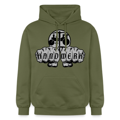 Gildan Unisex Softstyle® "Strassenbauer" Militärgrün Gildan Unisex Softstyle® Midweight Hoodie