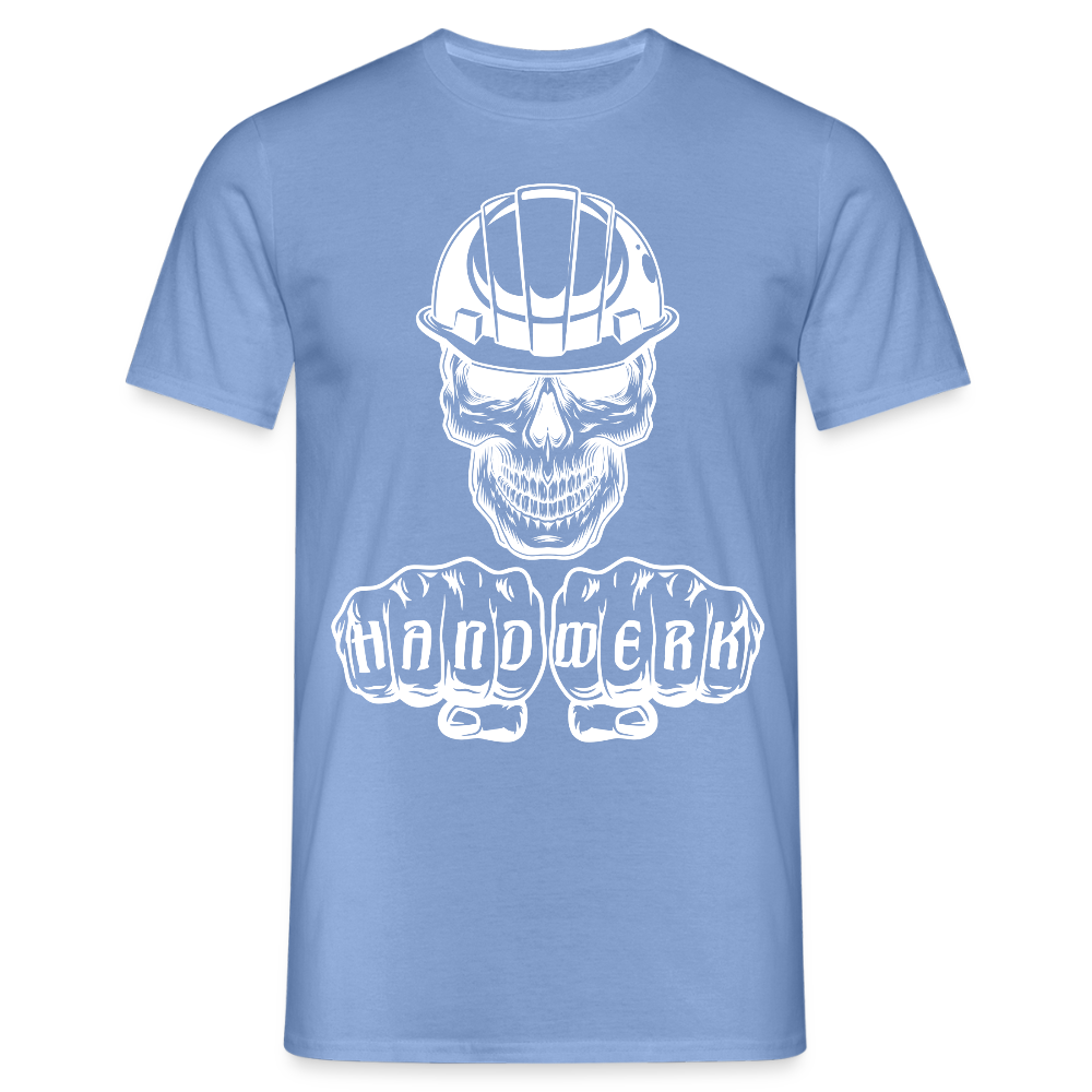 Unisex T-Shirt "Skull-Helm-Handwerk" carolina blue Männer T-Shirt