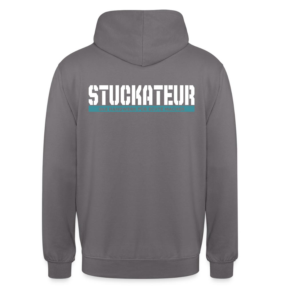Unisex Hoodie HW-300 | MACHER "Stuckateur" Mittelgrau Unisex Hoodie {{ color }}