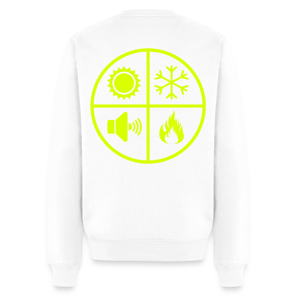 Unisex Premium Pullover "Isolierer" neongelb Weiß Männer Premium Pullover