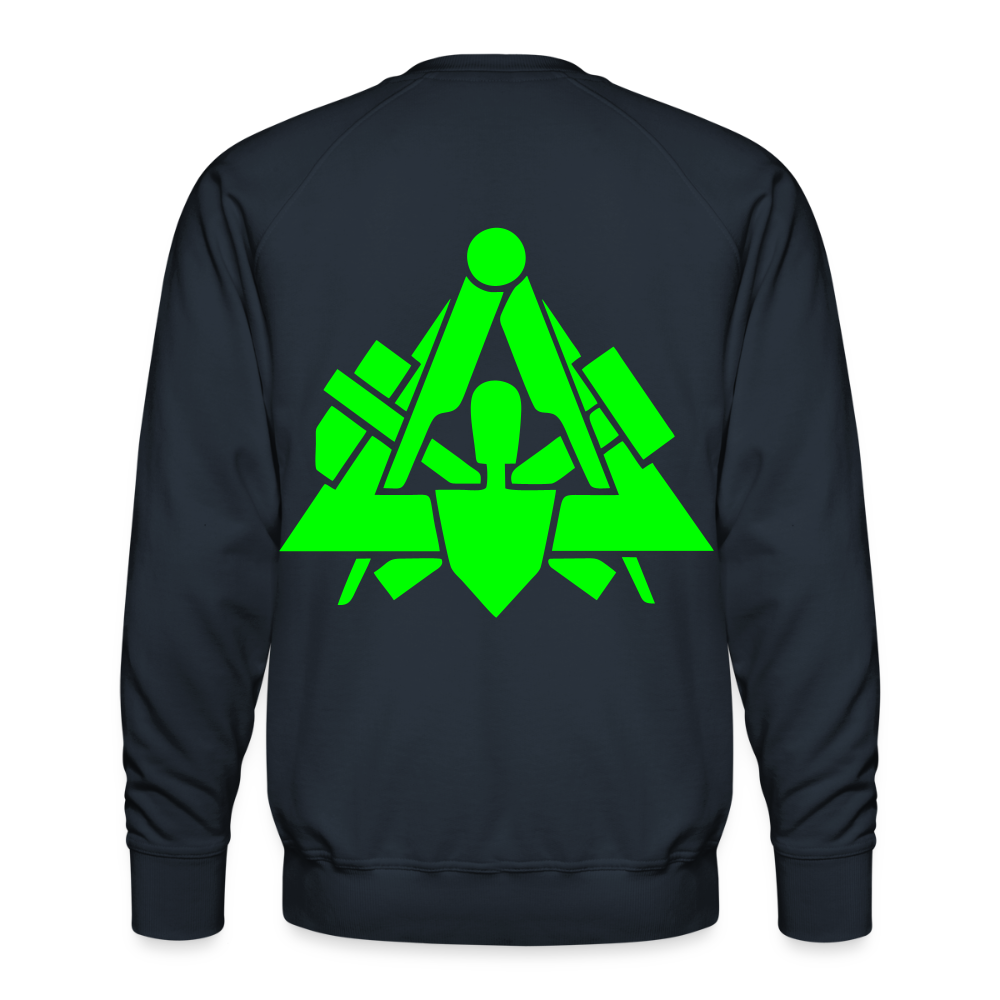 Unisex Premium Pullover "Maurer" neongrün Männer Premium Pullover