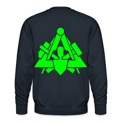 Unisex Premium Pullover "Maurer" neongrün Männer Premium Pullover