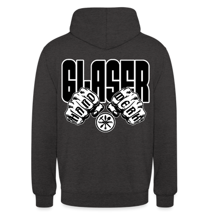 Unisex Hoodie "Glaser" (beidseitig bedruckt) Anthrazit Unisex Hoodie