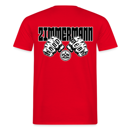 Unisex T-Shirt "Zimmermann" Rot Männer T-Shirt