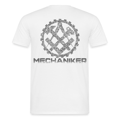 Unisex T-Shirt "Mechaniker" Weiß Männer T-Shirt
