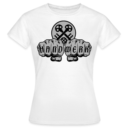 Frauen T-Shirt "Schlosser" Weiß Frauen T-Shirt
