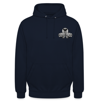 Unisex Hoodie "Maler" beidseitig bedruckt Navy Unisex Hoodie