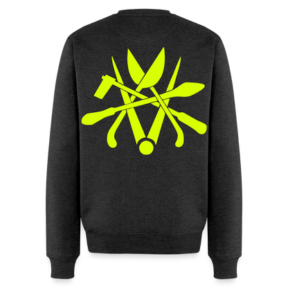 Unisex Premium Pullover "Spengler" neongelb Anthrazit meliert Männer Premium Pullover