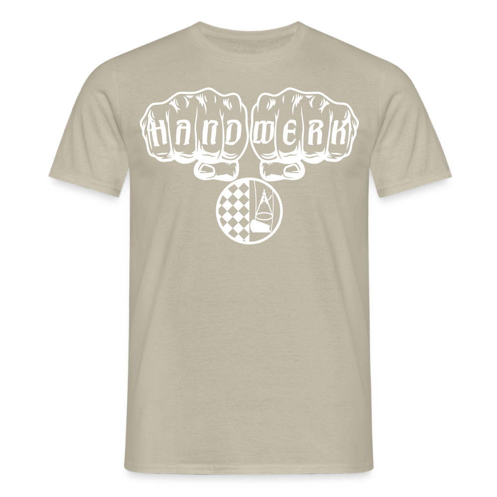 Unisex T-Shirt "Bodenleger" Sandbeige Männer T-Shirt