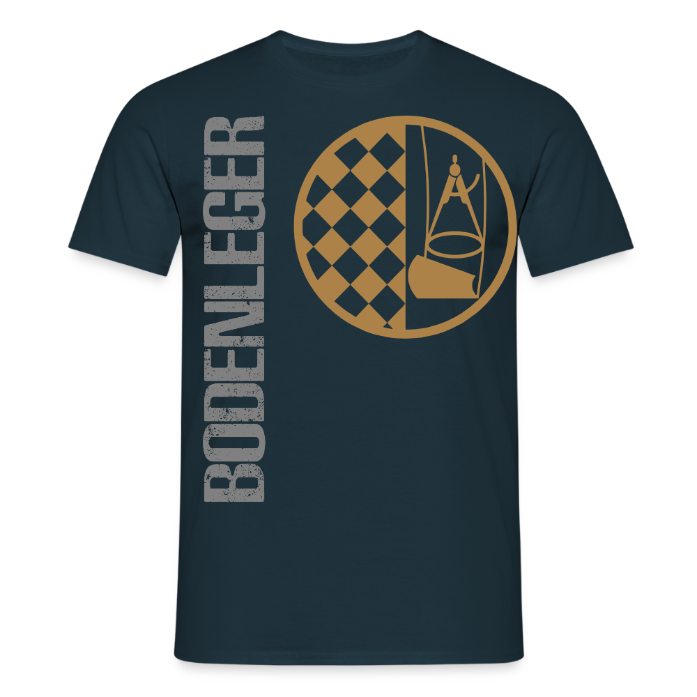 Unisex T-Shirt "Bodenleger" Navy Männer T-Shirt