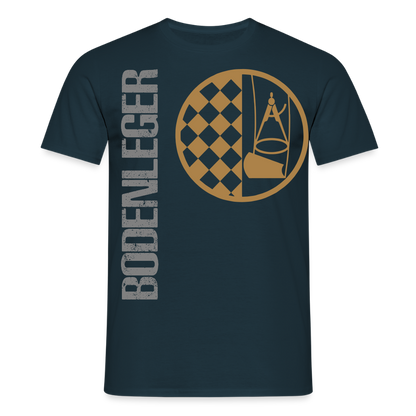 Unisex T-Shirt "Bodenleger" Navy Männer T-Shirt