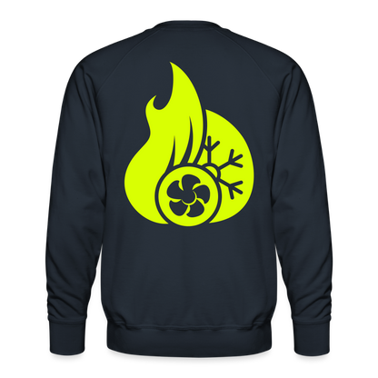 Unisex Premium Pullover "Klimatechniker" neongelb Männer Premium Pullover
