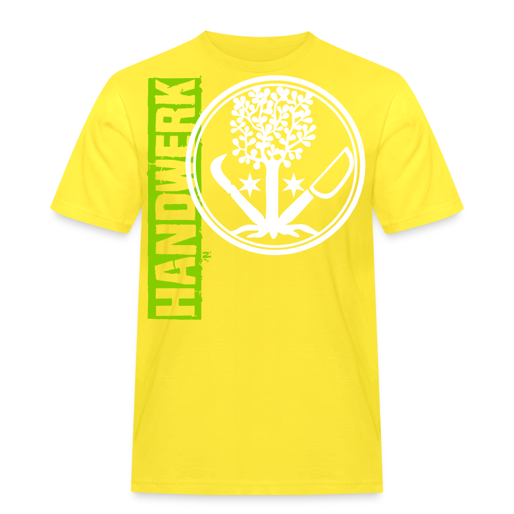 Unisex Workwear T-Shirt "GaLaBauer" Gelb Männer Workwear T-Shirt