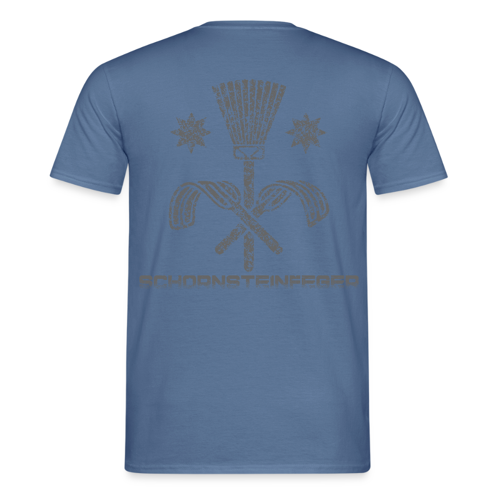 Unisex T-Shirt "Schornsteinfeger" Taubenblau Männer T-Shirt