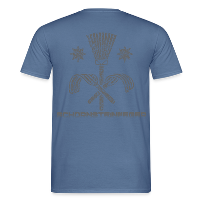 Unisex T-Shirt "Schornsteinfeger" Taubenblau Männer T-Shirt