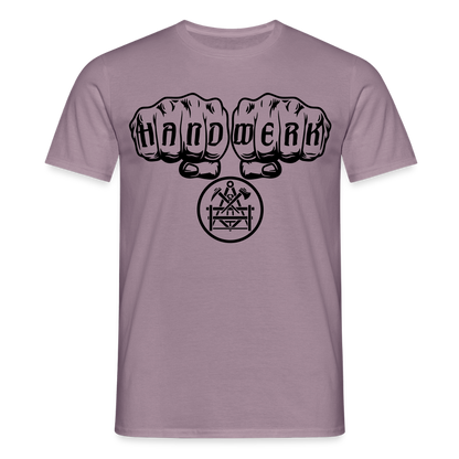 Unisex T-Shirt "Betonbauer" Lilagrau Männer T-Shirt