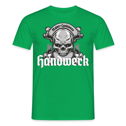 Unisex T-Shirt "Skull-Maler/Lackierer" Kelly Green Männer T-Shirt