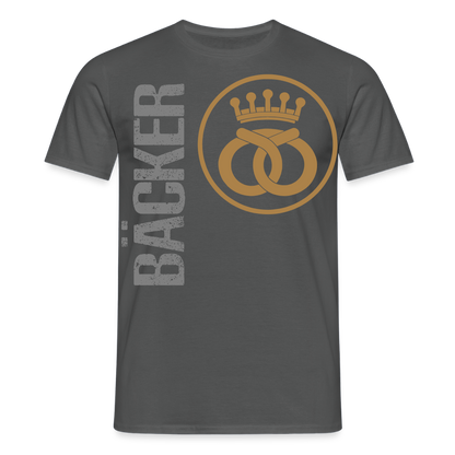 Unisex T-Shirt "Bäcker" Anthrazit Männer T-Shirt
