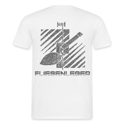 Unisex T-Shirt "Fliesenleger" Weiß Männer T-Shirt