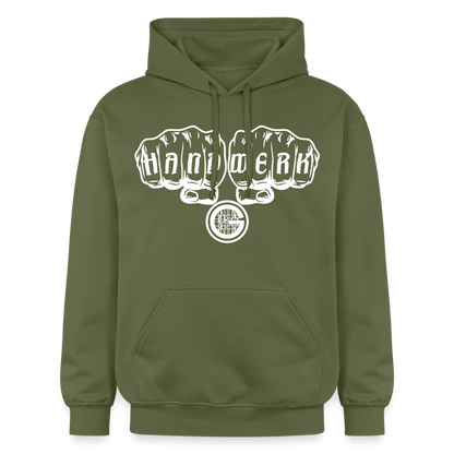Gildan Unisex Softstyle® "Gerüstbauer" Militärgrün Gildan Unisex Softstyle® Midweight Hoodie
