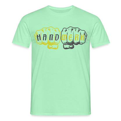 Unisex T-Shirt "Handwerk" Mintgrün Männer T-Shirt