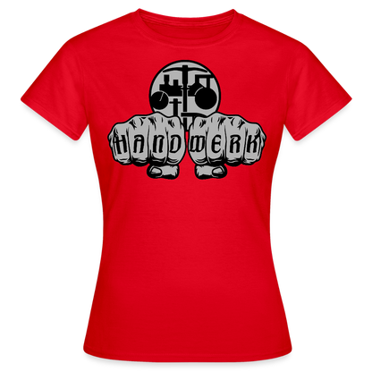 Frauen T-Shirt "Strassenbauer" Rot Frauen T-Shirt