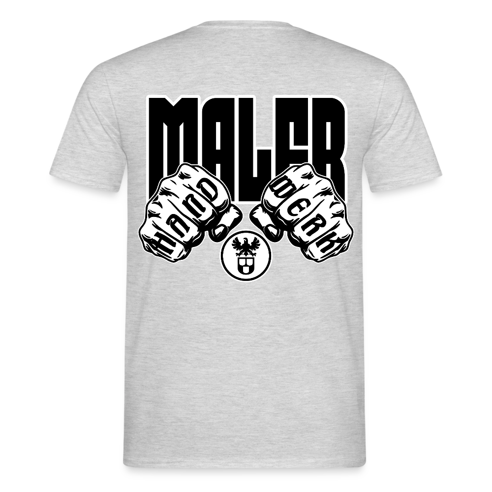 Unisex T-Shirt "Maler" Grau meliert Männer T-Shirt