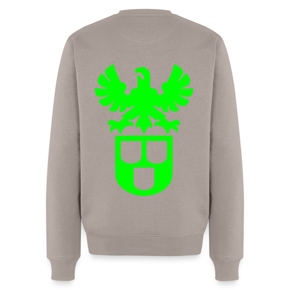 Unisex Premium Pullover "Lackierer" neongrün Taupe Männer Premium Pullover