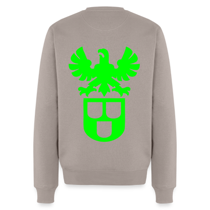 Unisex Premium Pullover "Lackierer" neongrün Taupe Männer Premium Pullover