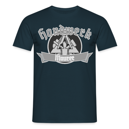 Unisex T-Shirt "Maurer" Navy Männer T-Shirt