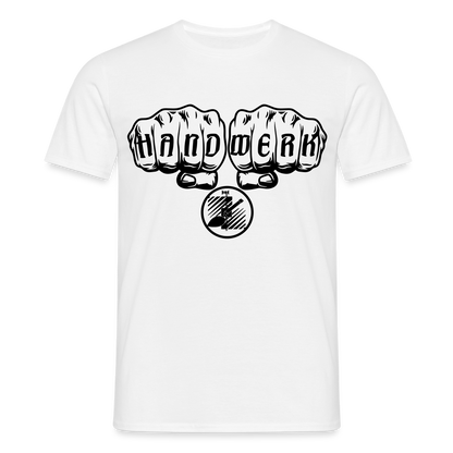 Unisex T-Shirt "Fliesenleger" Weiß Männer T-Shirt