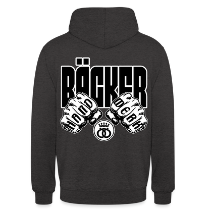 Unisex Hoodie "Bäcker" (beidseitig bedruckt) - Anthrazit