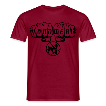 Unisex T-Shirt "Elektriker" Ziegelrot Männer T-Shirt