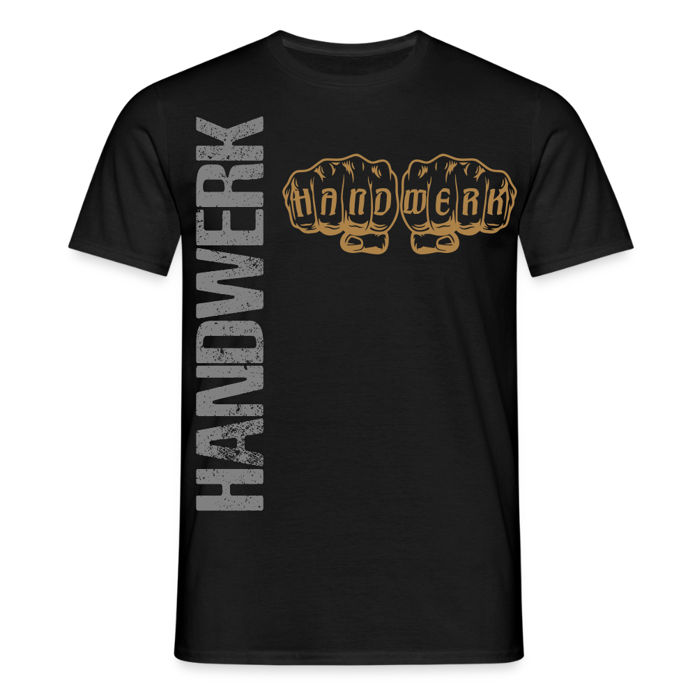 Unisex T-Shirt "Handwerk24" Schwarz Männer T-Shirt