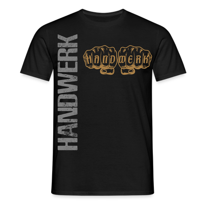 Unisex T-Shirt "Handwerk24" Schwarz Männer T-Shirt