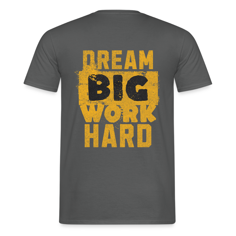 Unisex T-Shirt "Work Hard" Anthrazit Männer T-Shirt