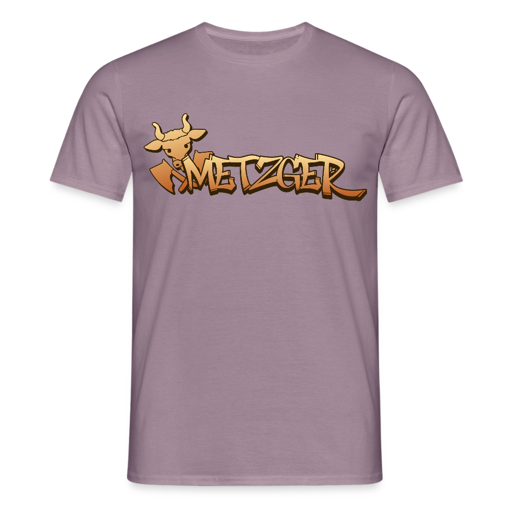Unisex T-Shirt "Metzger" Lilagrau Männer T-Shirt
